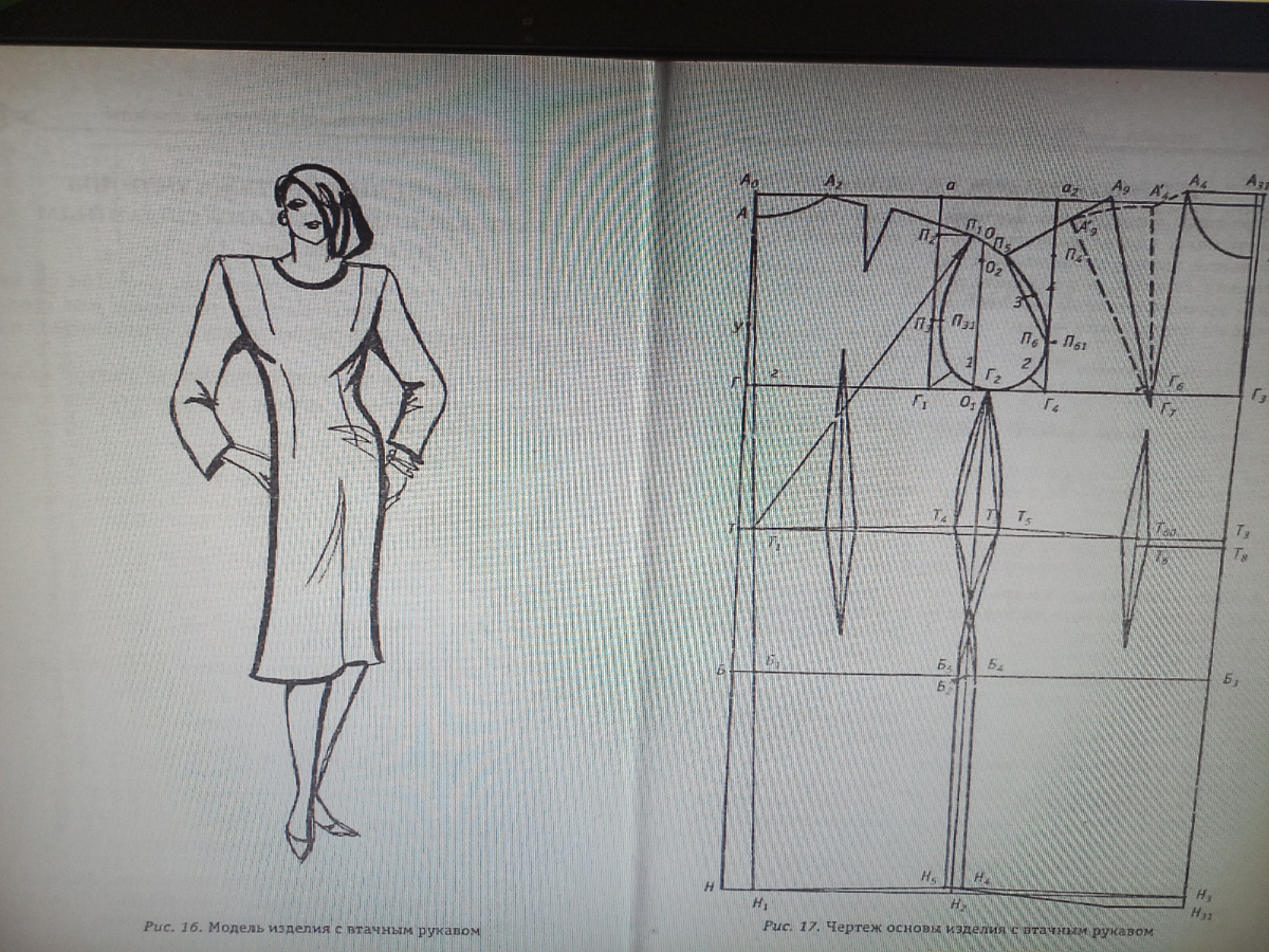 Страницы из книги по шитью.