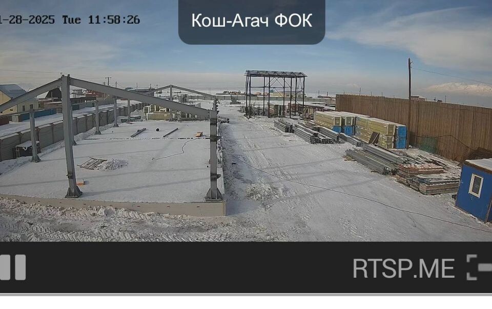    Стройплощадка в селе Кош-Агач. Источник: Телеграм-канал правительства Республики Алтай