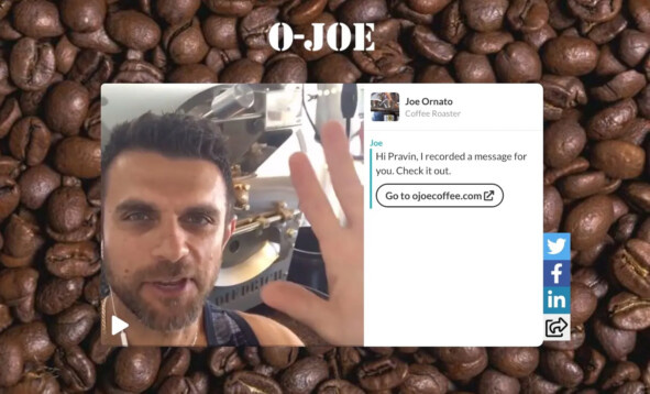 Вот такие «открытки» стали получать клиенты Джо по электронной почте вместе с подтверждением о сделанном заказе.