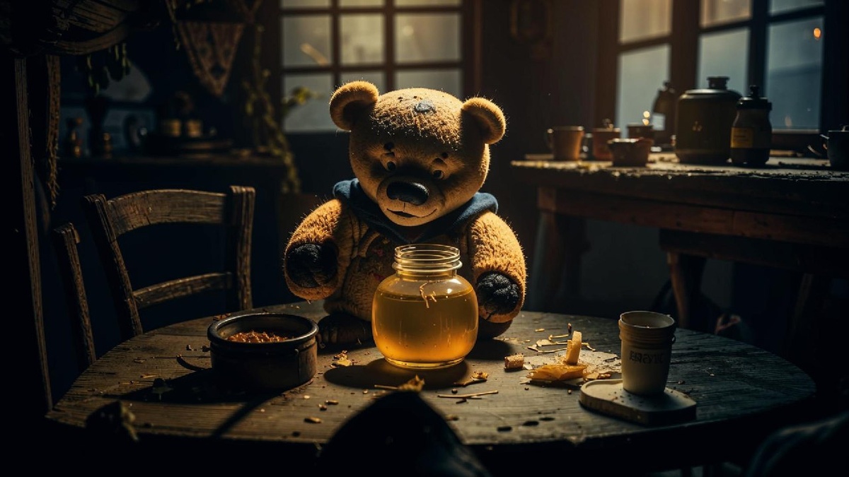 Винни-Пух за трапезой