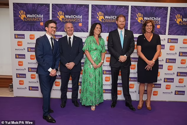2024 год — принц Гарри на церемонии вручения наград WellChild Awards в сентябре прошлого года в лондонском отеле Royal Lancaster