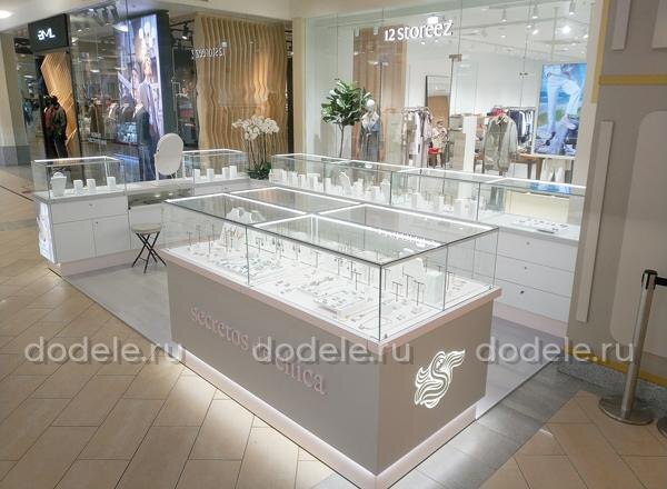 Пример изготовленного нами островка бижутерии в ТЦ Атриум