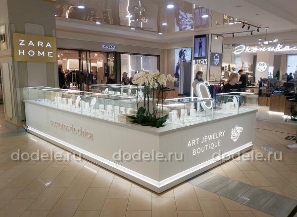 Пример изготовленного нами островка бижутерии в ТЦ Атриум
