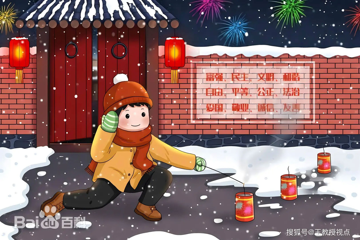 Традиция запускать петарды и фейерверки в Канун Нового года сохранилась и до наших дней. Источник изображения: baidu.com