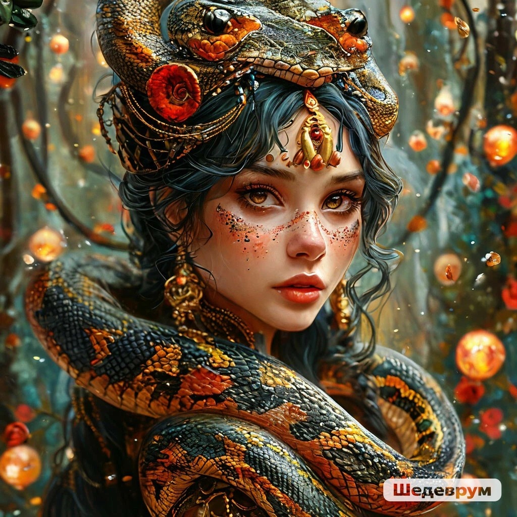 ИИ видит год Змеи именно так 😁