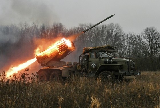    Боевая работа РСЗО «Град»