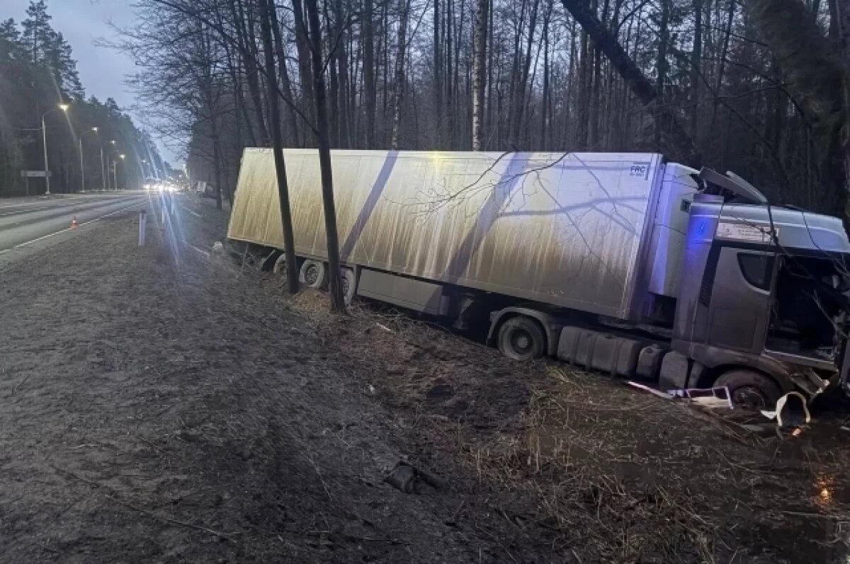    Водители двух грузовиков попали в больницу после столкновения на Брянщине