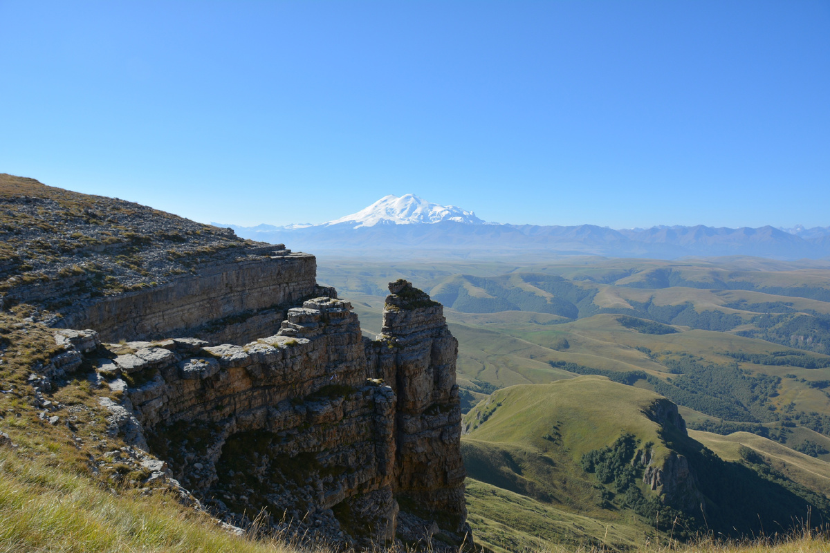 Вид на Эльбрус