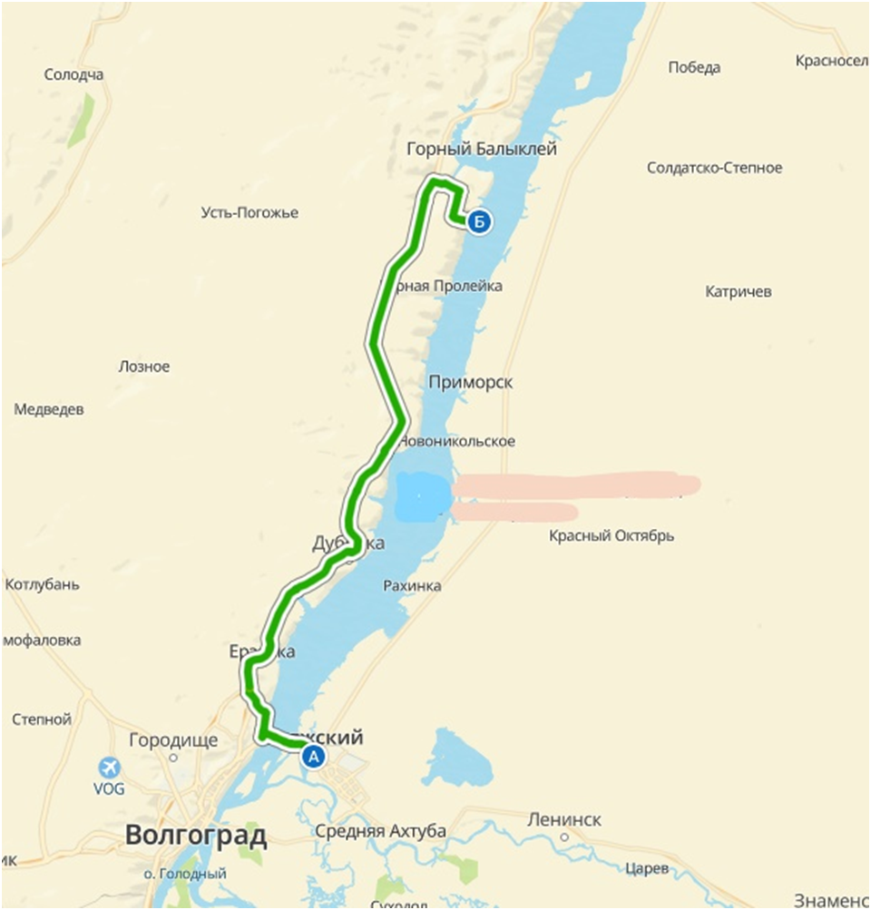 Вот так выглядел наш маршрут следования по навигатору.