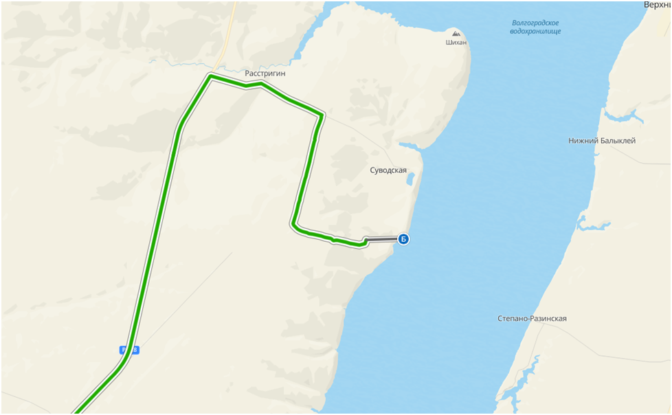 Вот так выглядит карта при приближении.