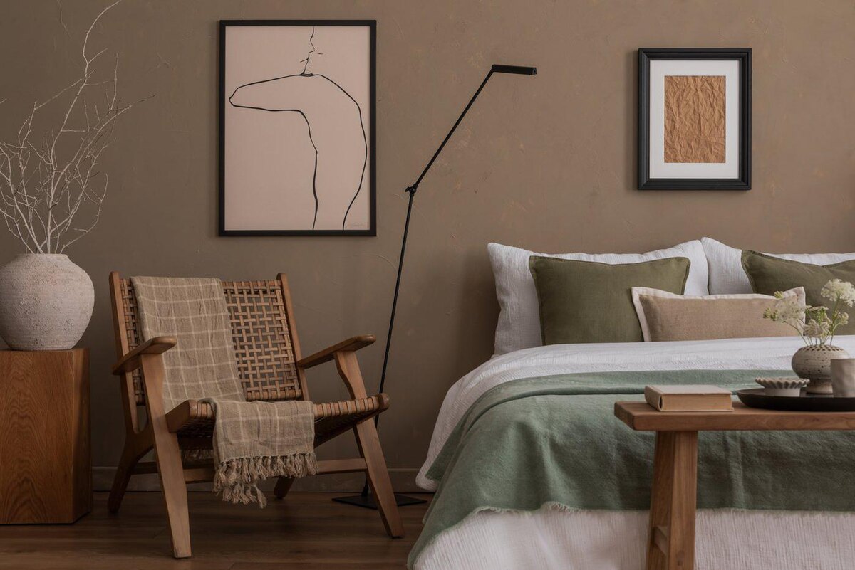 Shutterstock
В таком интерьере очень ценится натуральный текстильный декор.