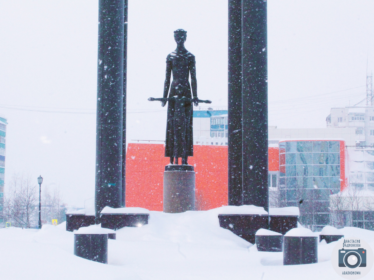 Снегопад в городе Радужный. Фотограф Анастасия Радионова