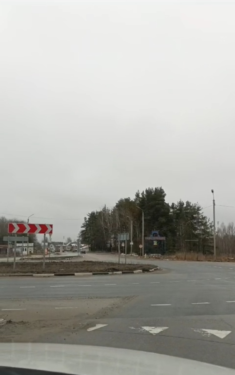 Круговой перекрёсток на Спас Клепики