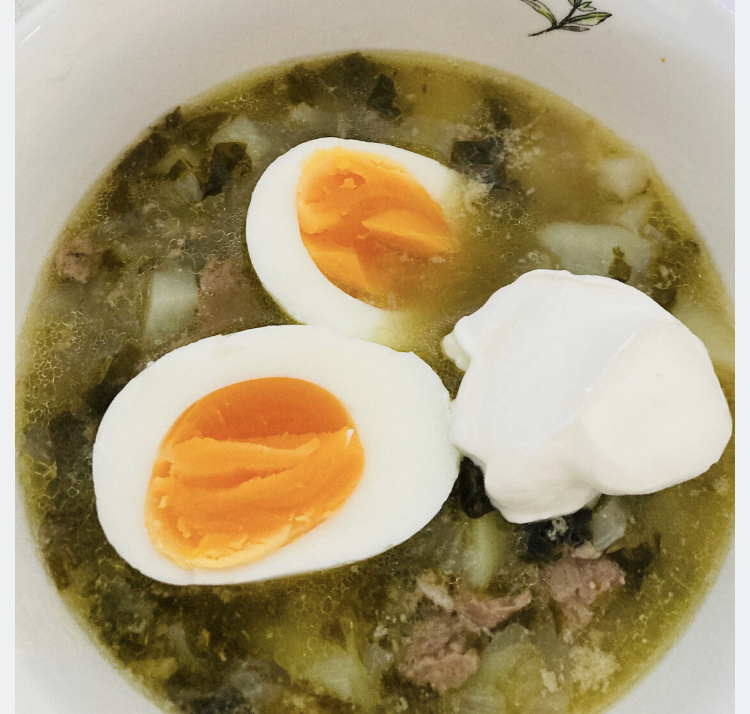 Тот самый суп с щавелем. Фото автора