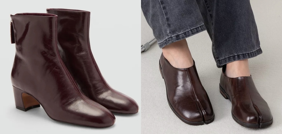 Ботильоны Mango, таби Smile Circle (фото www.wildberries.ru)