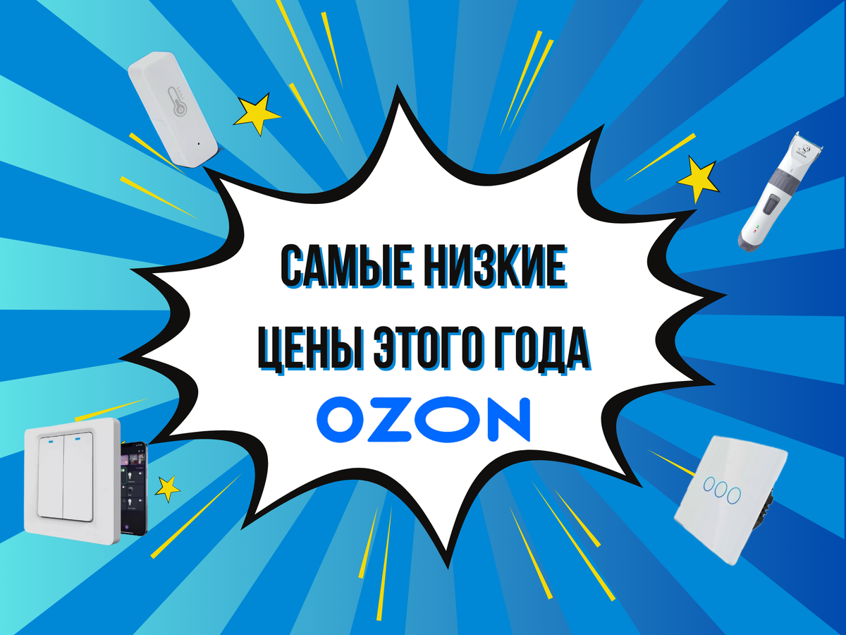 Самые низкие цены этого года на OZON 