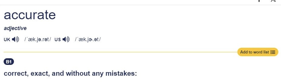 Подтверждение из Cambridge dictionary 🔼