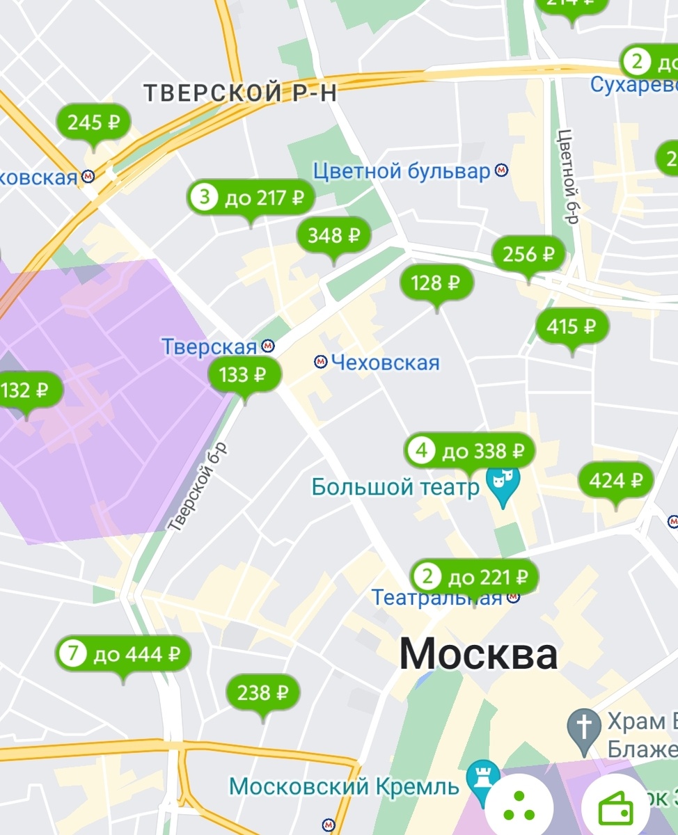 Все 100% видимых не для пеших и не на сегодня