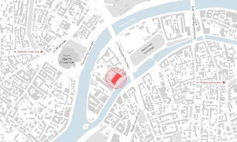 Расположение ГЭС-2 на карте Москвы