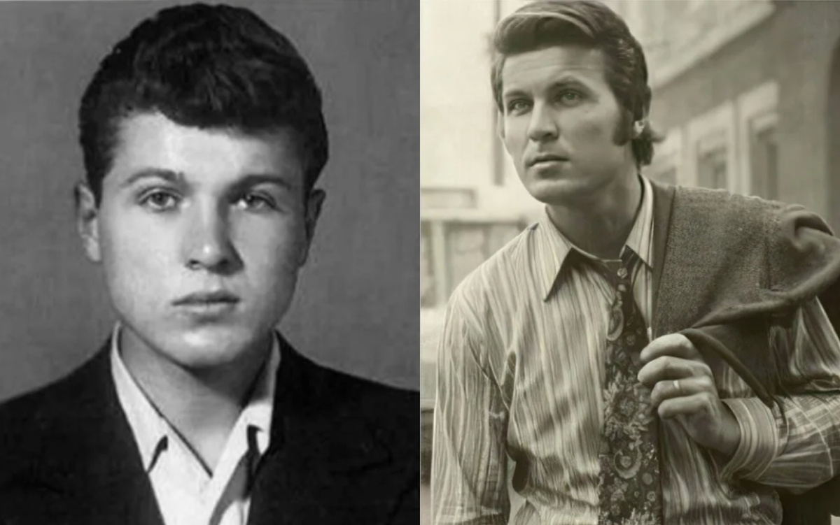 на фото Лев Лещенко в юности и молодости