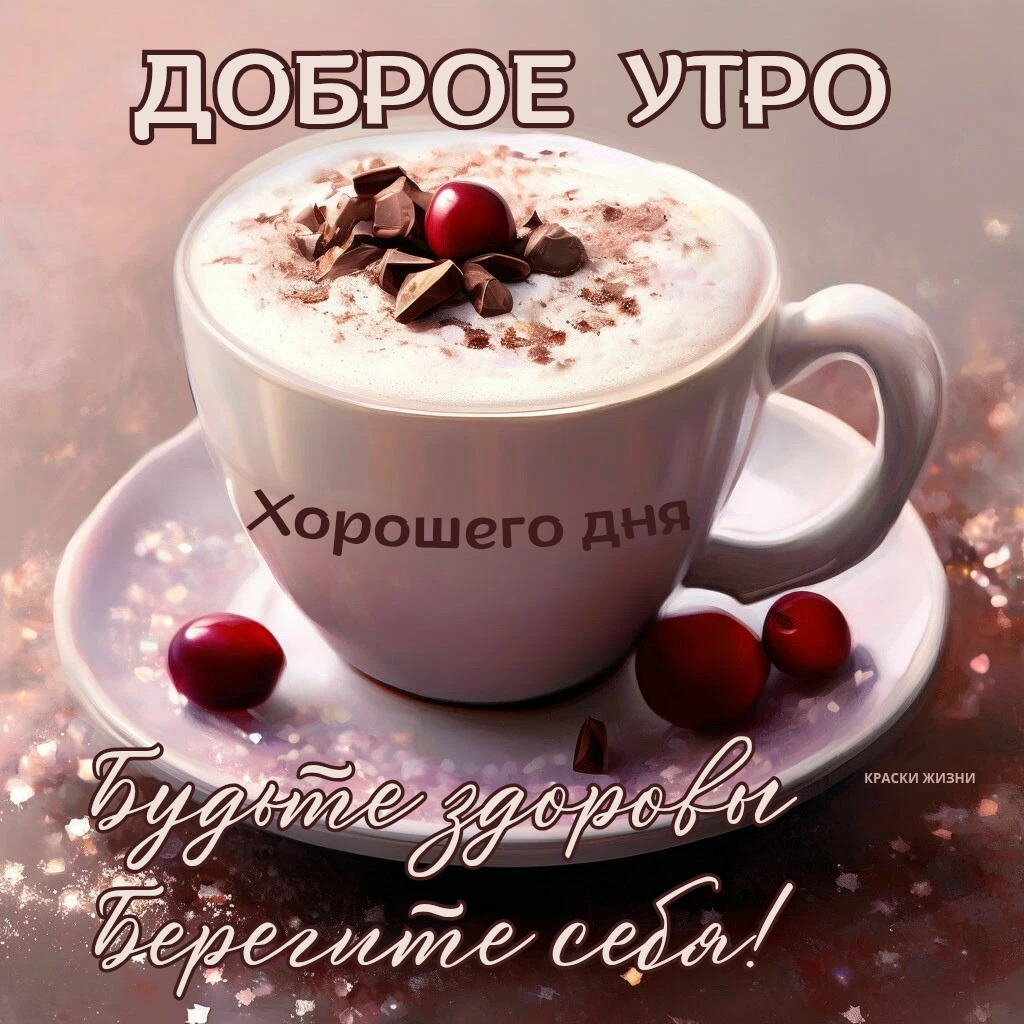 Доброе утро. Хорошего дня. Будьте здоровы. Берегите себя!