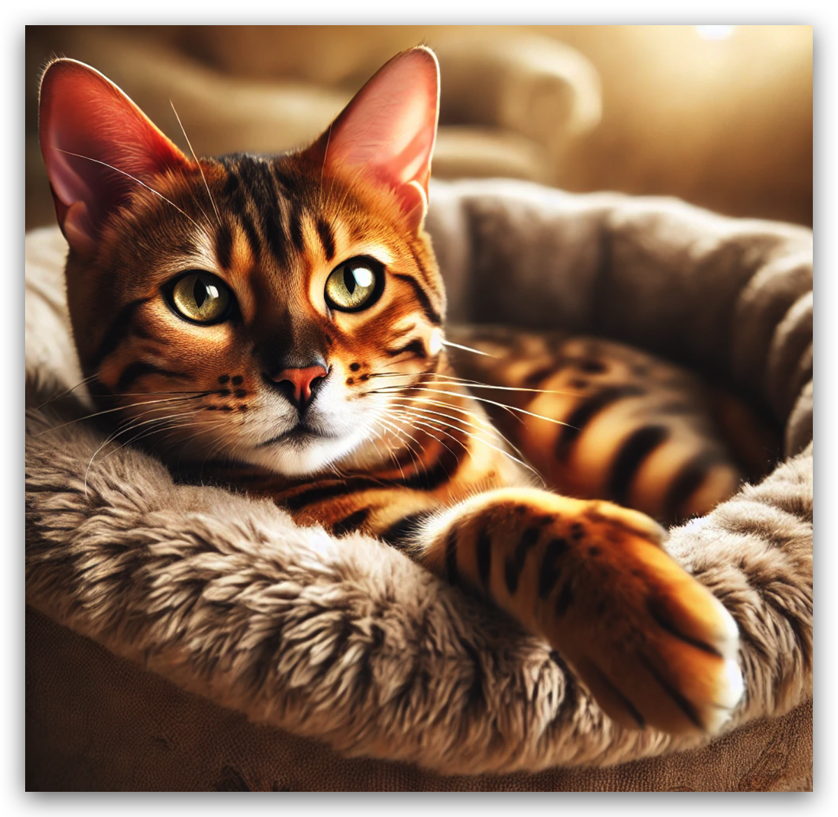 Кошка мурлыкает