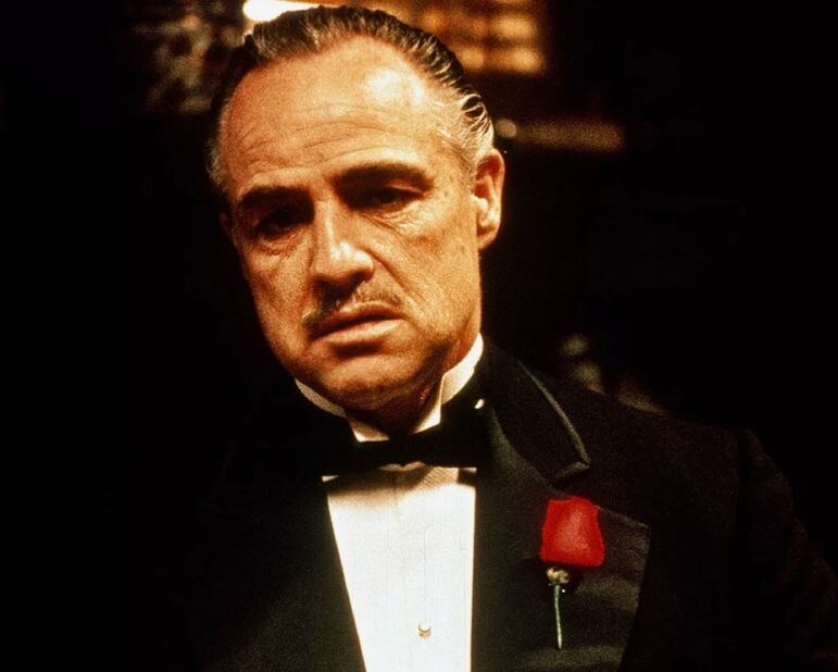 Марлон Брандо в роли дона Вито Корлеоне (кадр из фильма «Крёстный отец»)