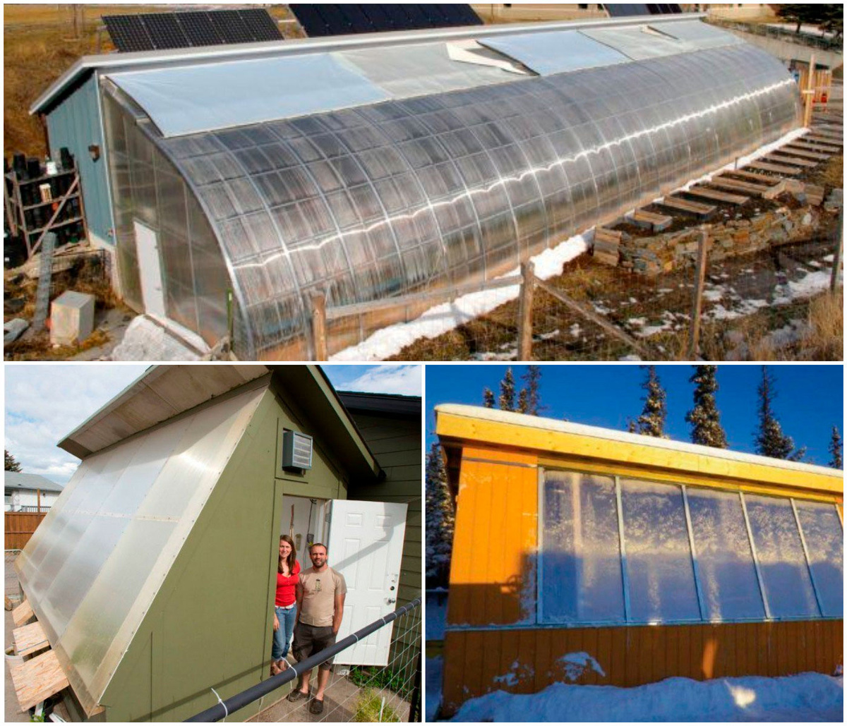Варианты зимней теплицы