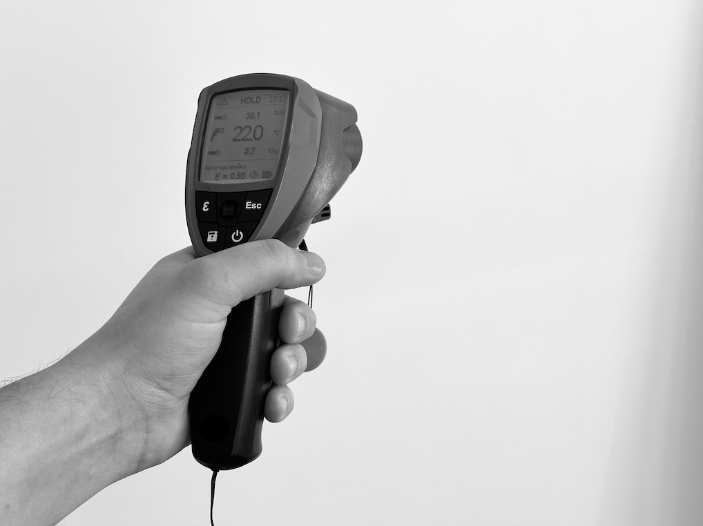 Измерение параметров при помощи специального прибора