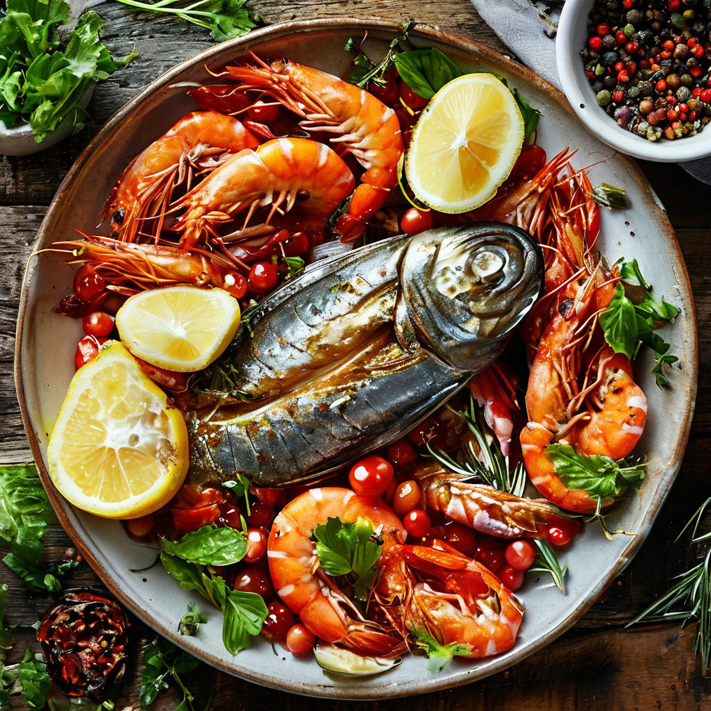 Морепродукты.