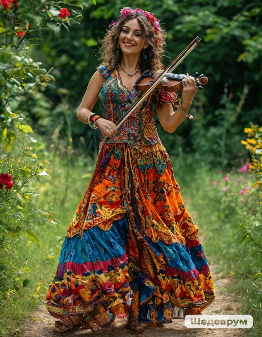 Цыганочка. Нейросеть Шедеврум 2.0 удивительно точно поняла меня)))