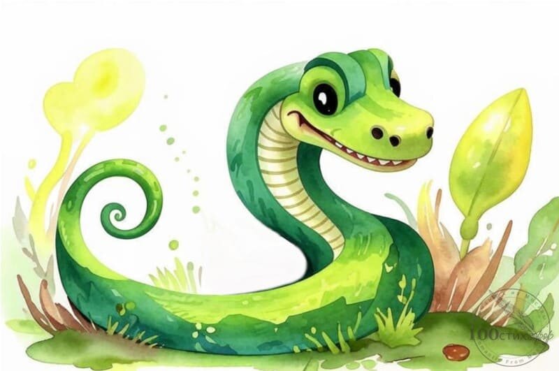 Зелёная змейка