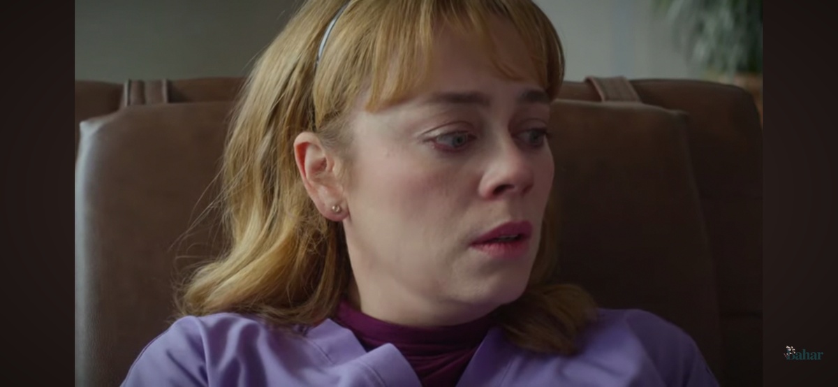 Стоп-кадр из 32 серии сериала "Бахар". Взято из открытых источников. Момент осознания Бахар. 