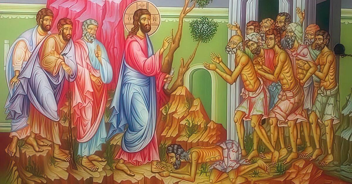 История про десять прокаженных. Источник: https://eparhia-saratov.ru/Articles/za-vsjo-blagodarite