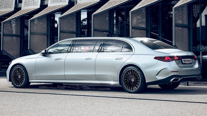    Рендер шестидверного Mercedes-Benz E-Class