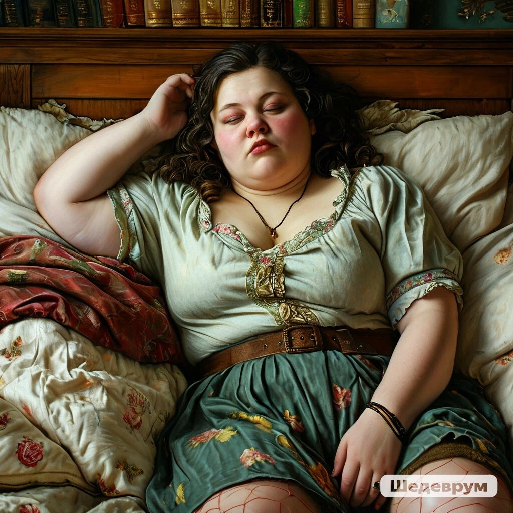 Мамуля Милки после бурной ночи. 