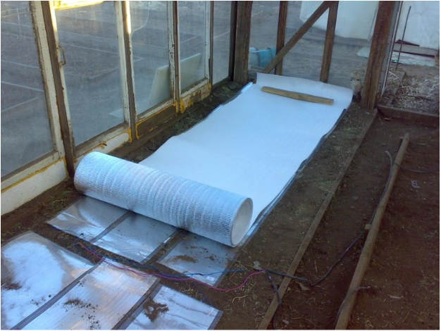 Прогрев почвы с помощью системы ПЛЭН.