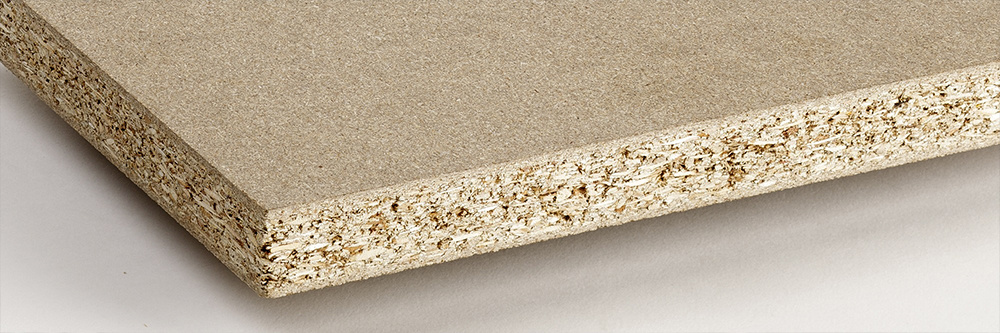 Мебельная плита из ДСП в разрезе