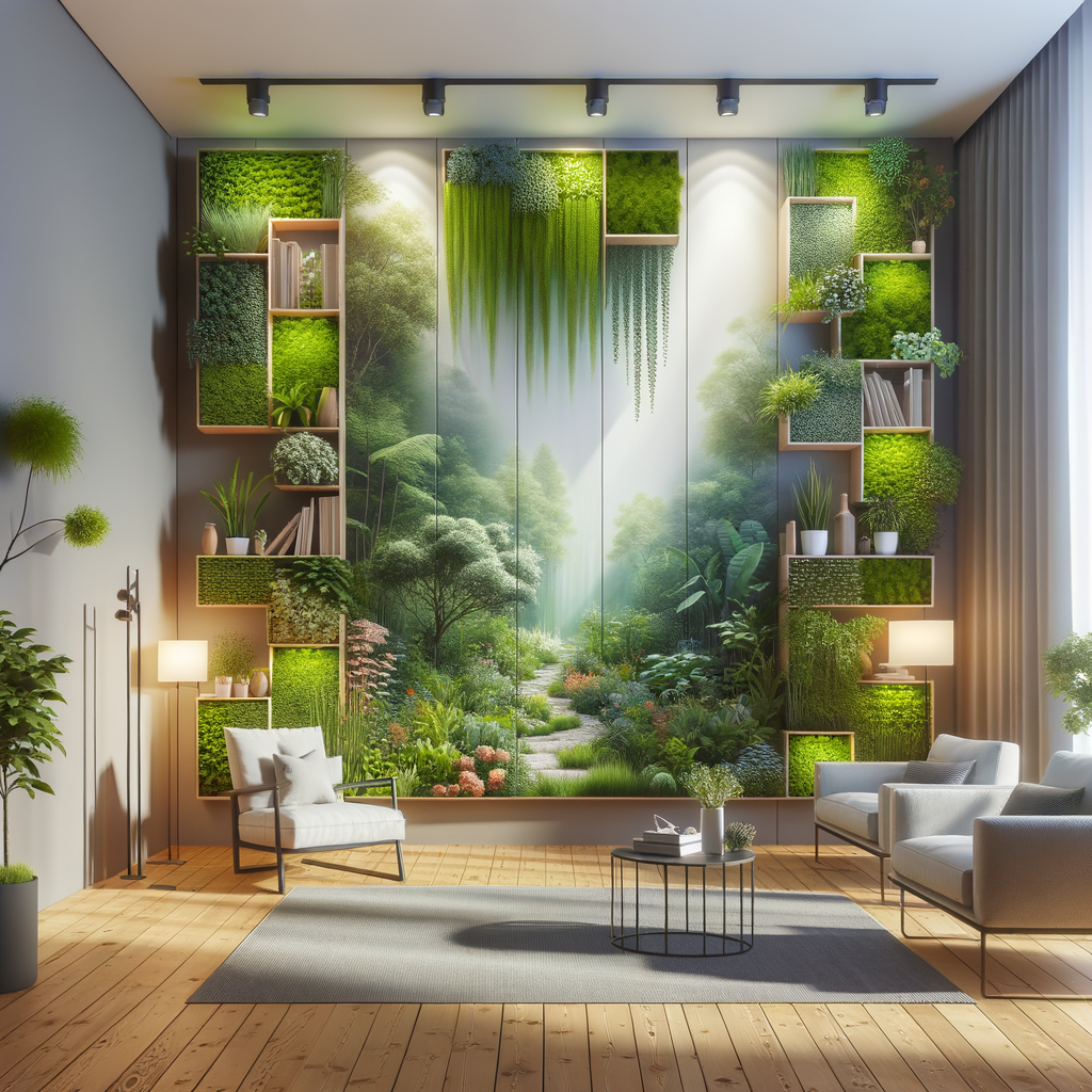 Решения для озеленения стен и создания живых картин в интерьере