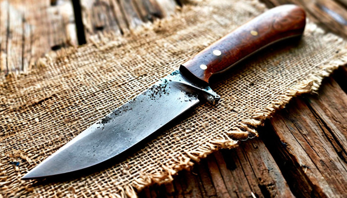 В Антонов день при помощи нового ножа заговаривали имущество от воров. Фото: shedevrum.ai