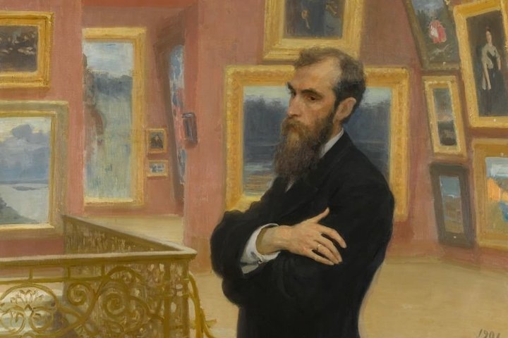 Павел Третьяков. Фрагмент картины Ильи Репина, 1901 год. взято с сайта Культура.РФ