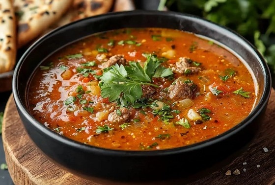    Суп харчо из говядины с рисом