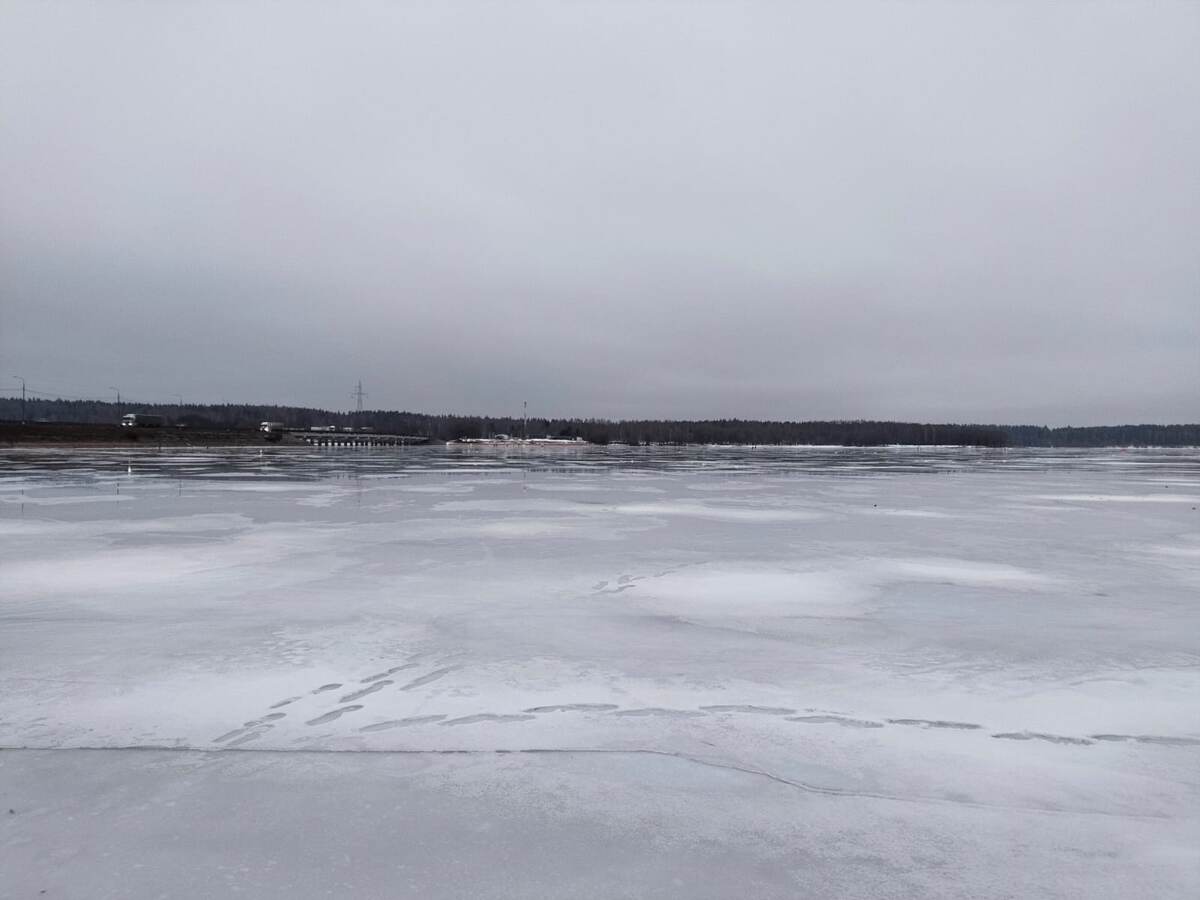 Озернинское водохранилище, январь 25 год