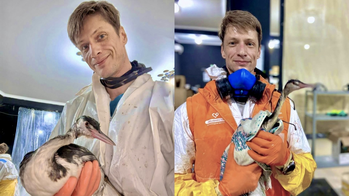Алексей Пинаев спас больше 50 птиц. Фото из личного архива героя