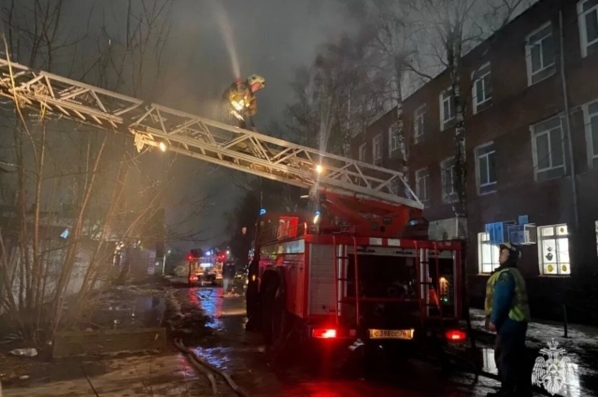    В ночь с 28 на 29 января в Рыбинске горел заброшенный дом