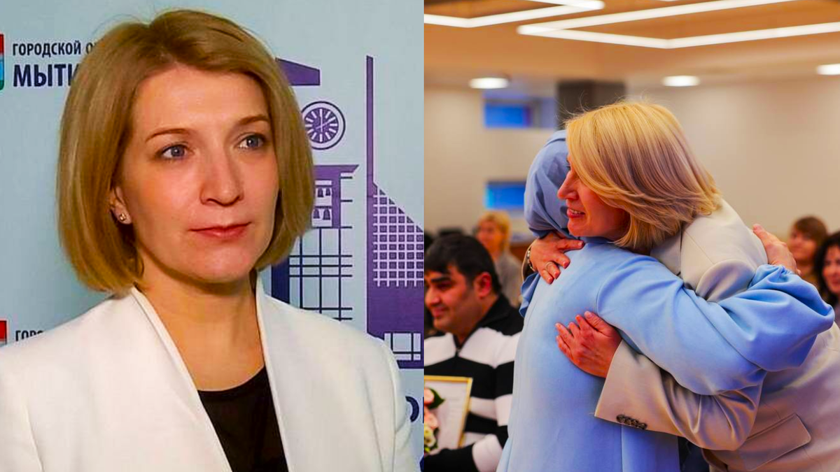 Юлия Купецкая и Тахмина Самадова на вручении сертификата