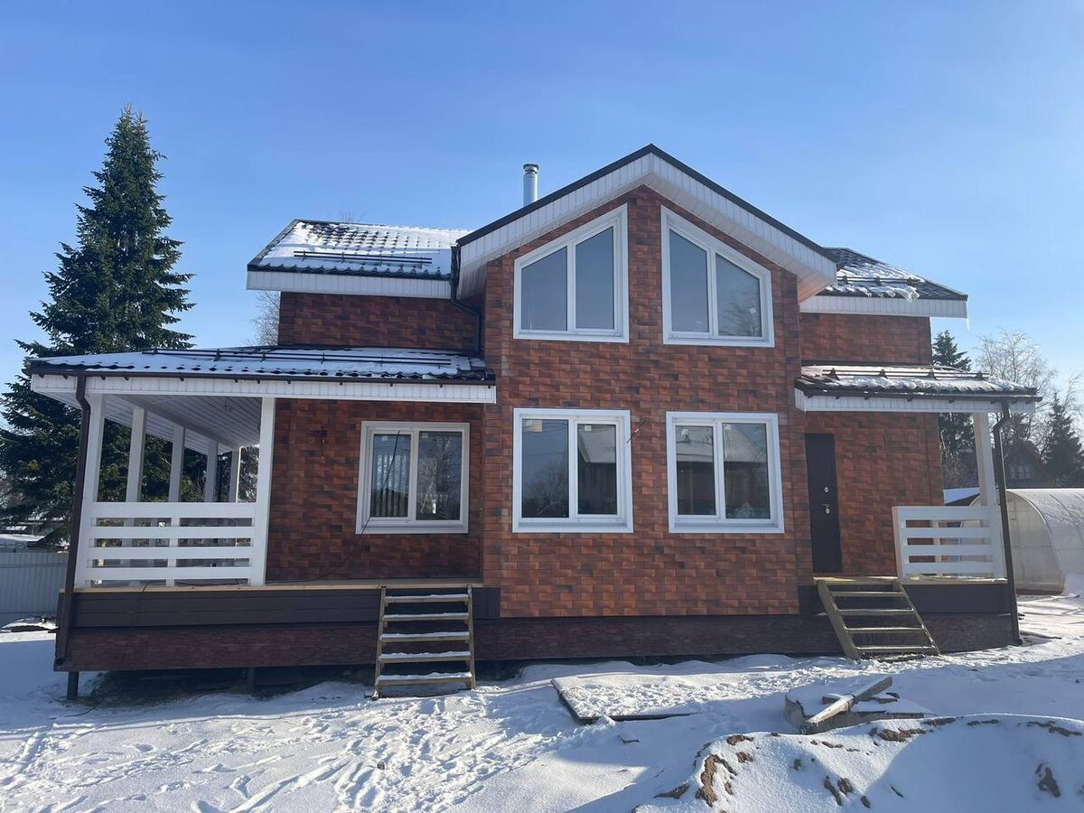 Дом на основе проекта Дайс от СК Дачный Сезон во Всеволожском районе