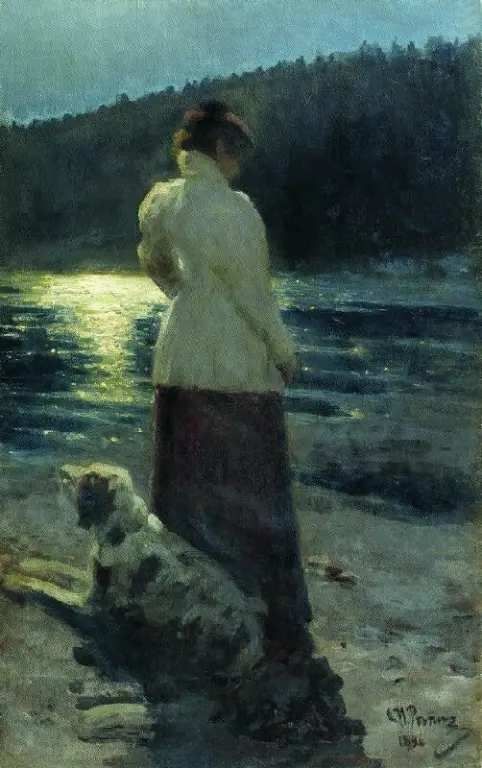 «Лунная ночь. Здравнево», 1896. Репин Илья Ефимович (1844-1930)