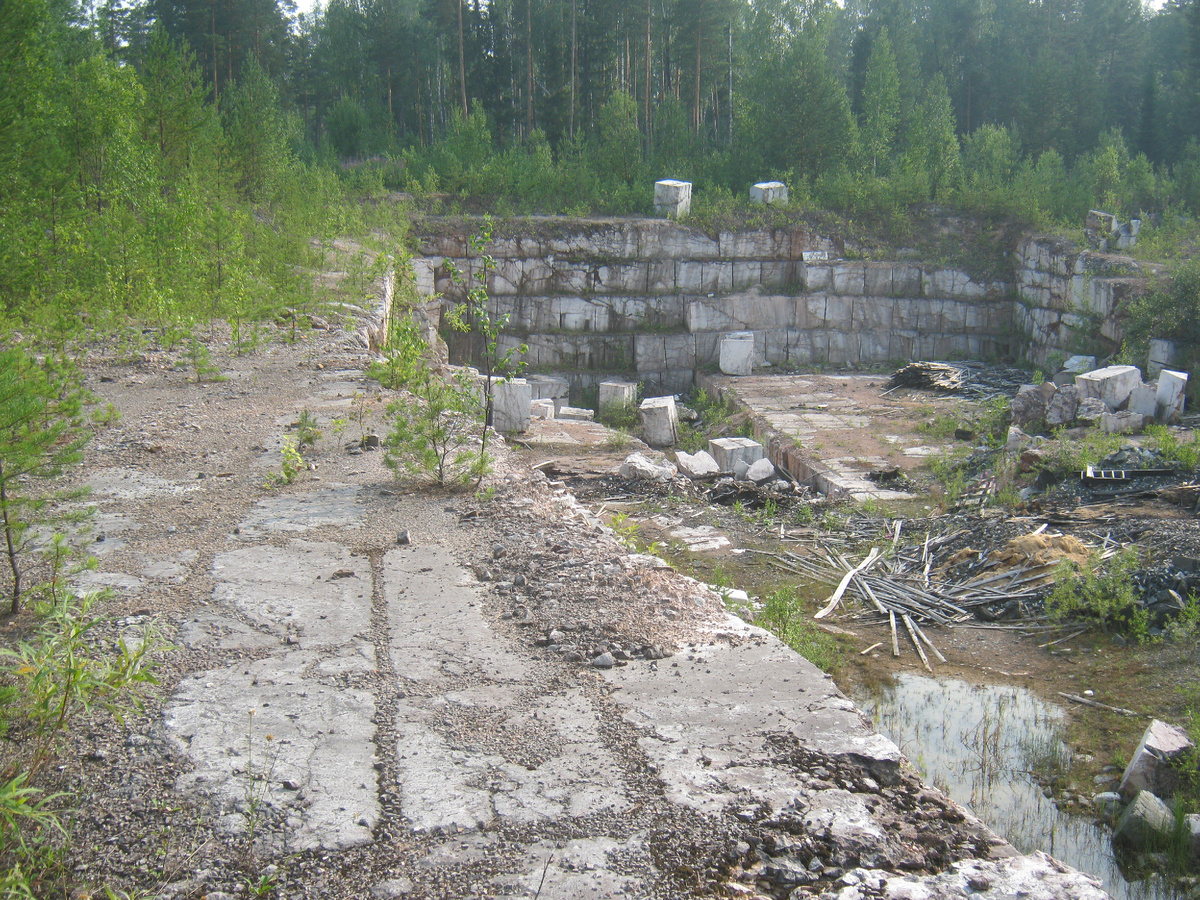 Заброшенный мраморный карьер