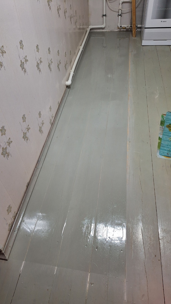 Фото автора. Пол в 2 слоя.